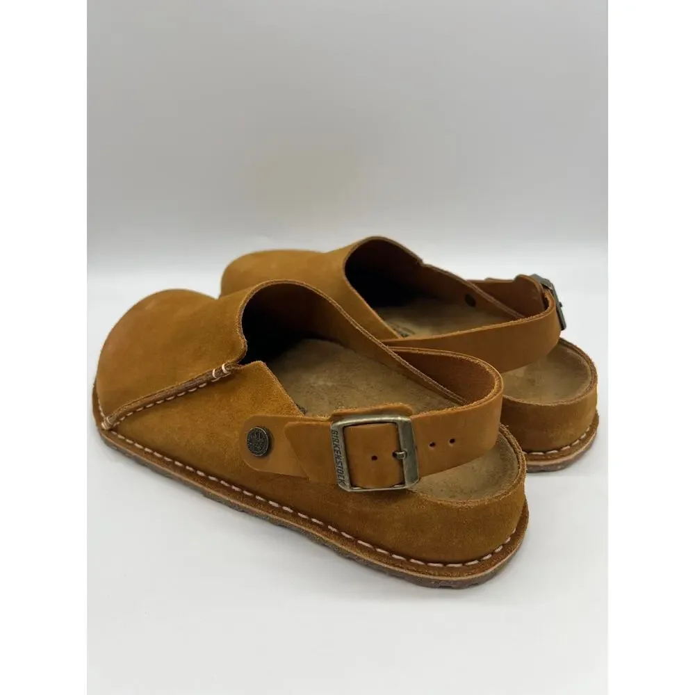 Birkenstock Lutry Premium Suede Leather Clog Mink Men's Size 9 New